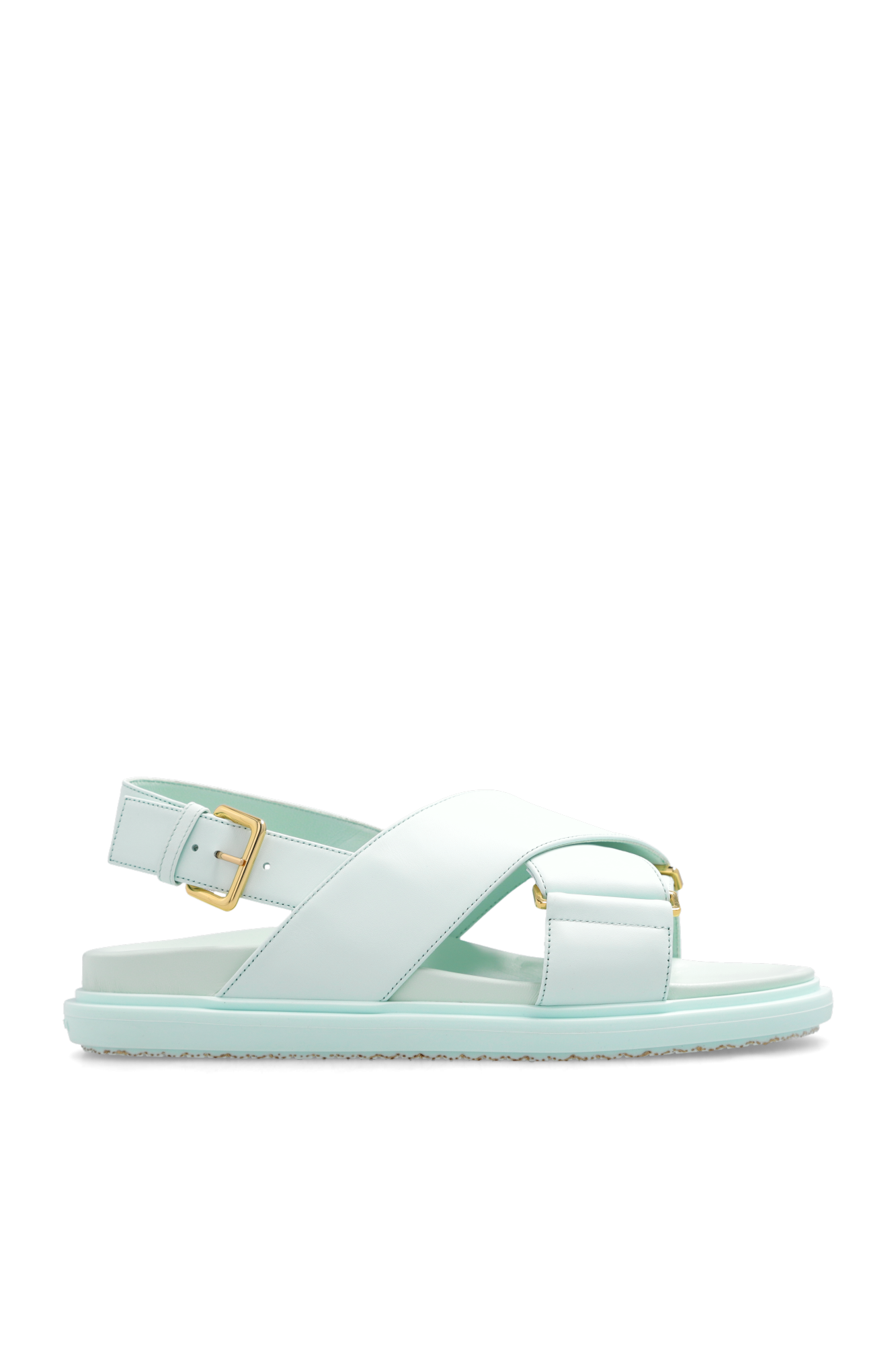 サンダル・ミュール MARNI SS24 'Fussbet' sandals (FBMS015701P3614 00B18) Silver leather Fussbett | Marni